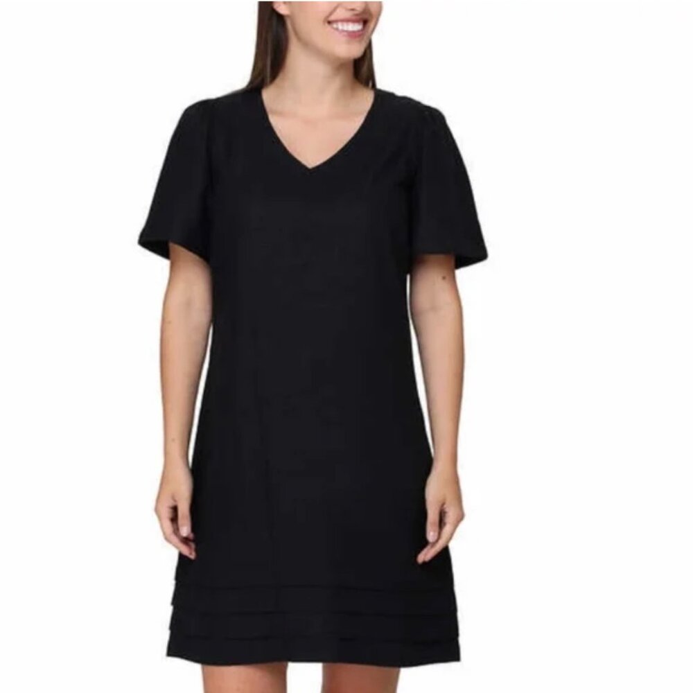 Nicole Miller Original Linen/Viscose Blend Dress Size L NWT